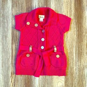 Girl’s short sleeve button up cardigan